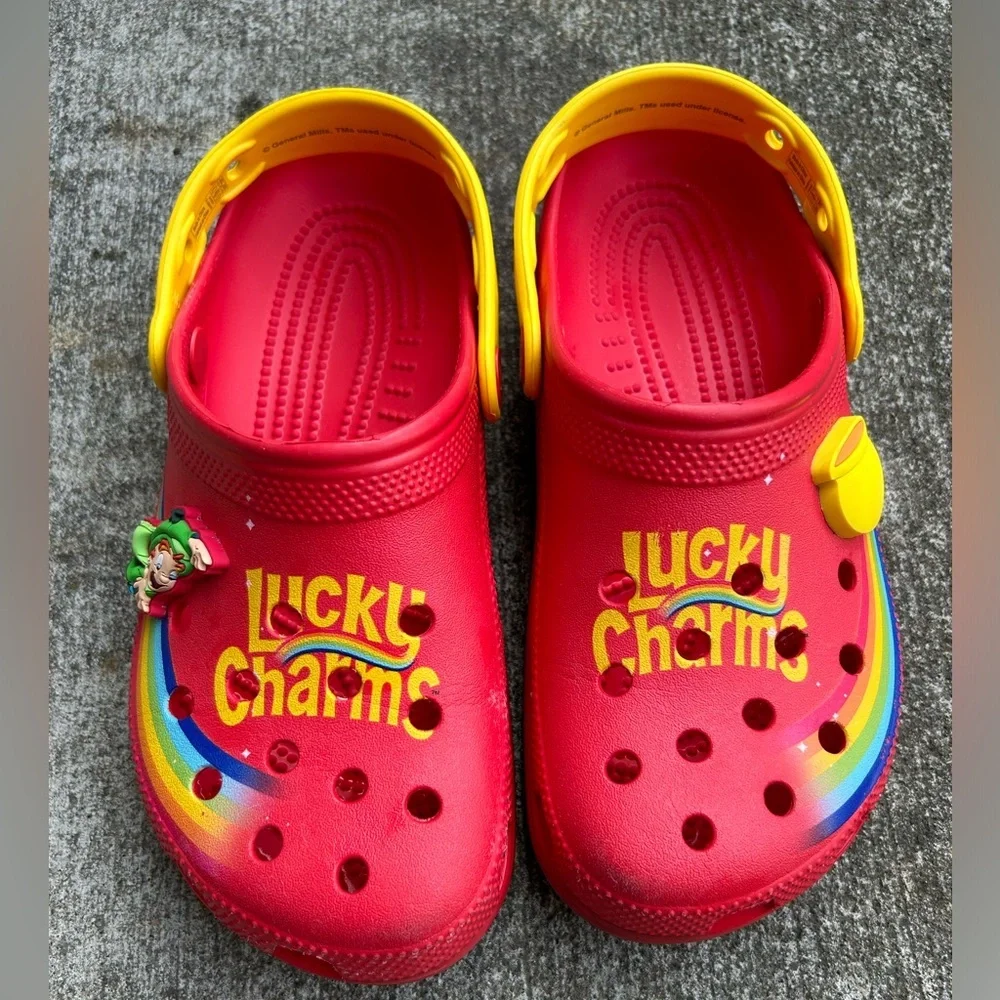 Crocs Lucky Charms collab W8/M6 ADORABLE - Picture 1 of 8